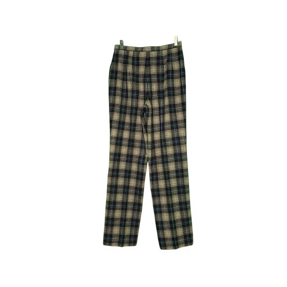 PENDLENTON vintage blue red plaid virgin wool pants size 12 - Picture 7 of 13